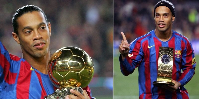 Danh hiệu cá nhân mà Ronaldinho trong thời gian thi đấu