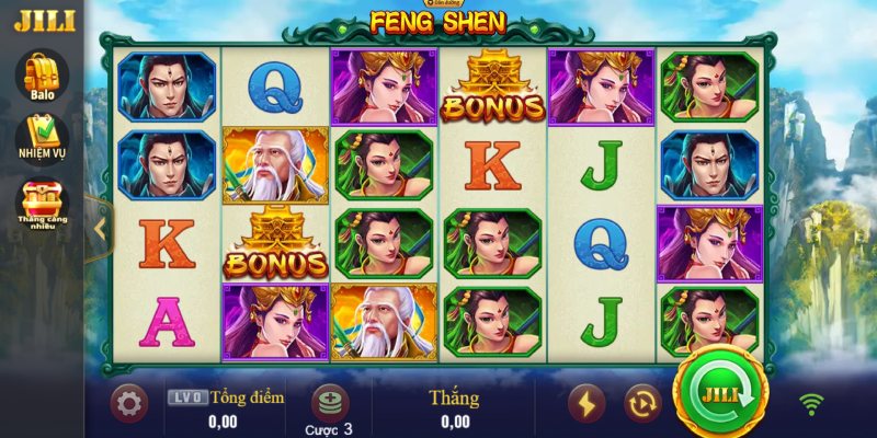 Luật cơ bản khi quay nổ hũ Feng Shen